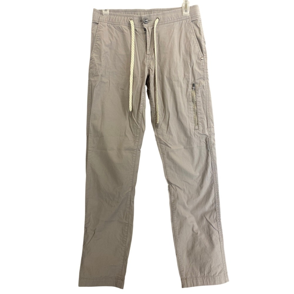 Vuori Mens Ripstop Climber Pants Charcoal Grey Organic Cotton Stretch XS